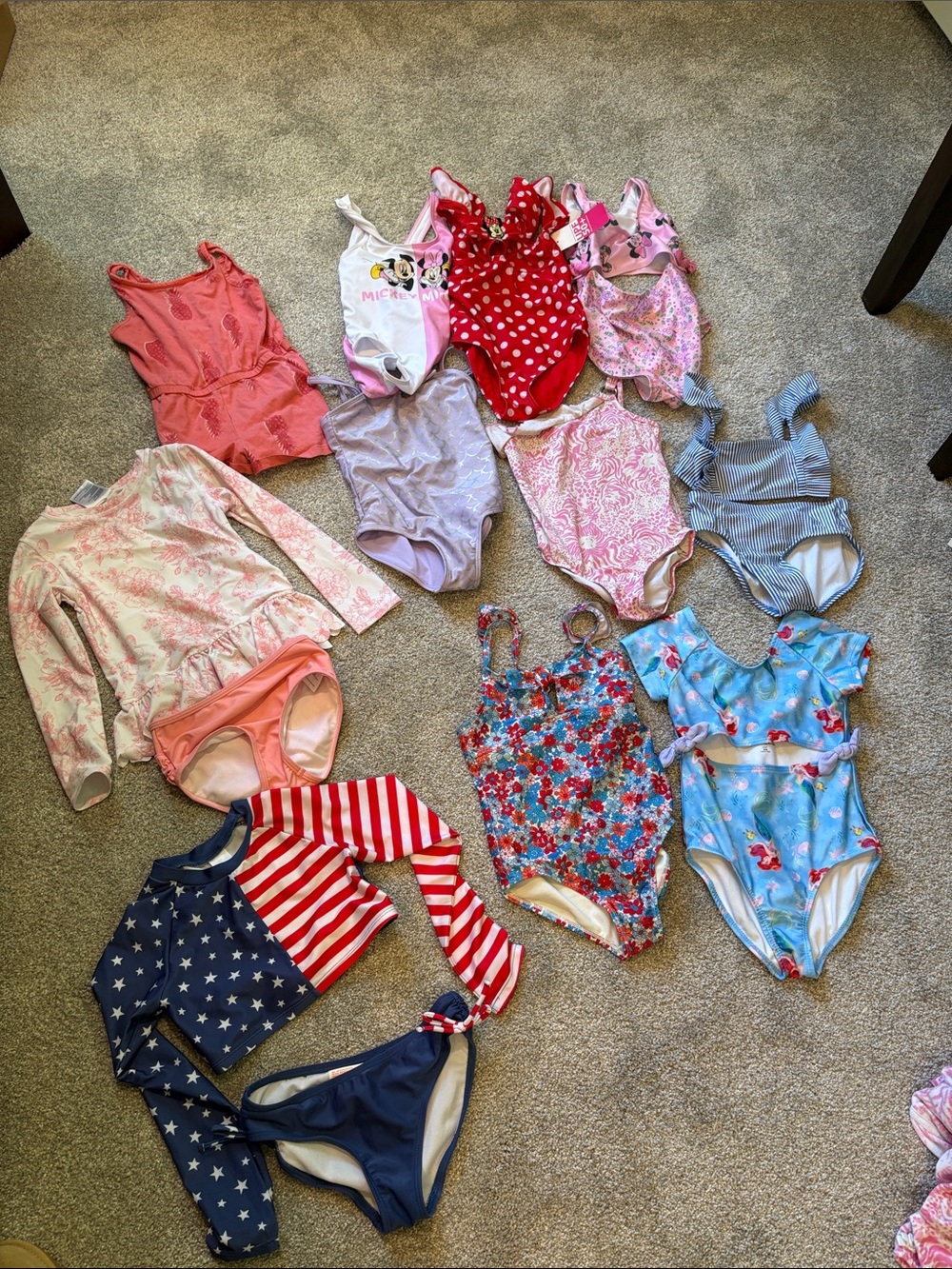 Girls 5/6 swimsuit bundle